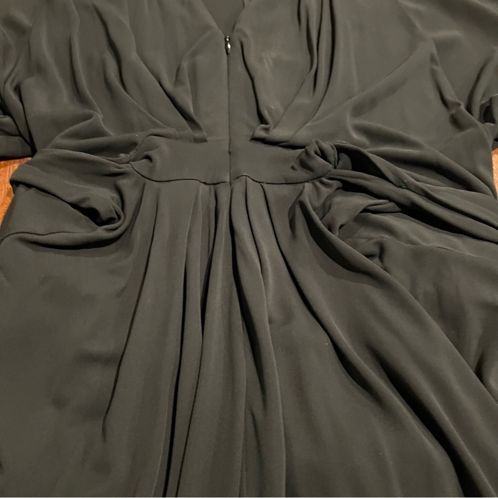 Banana Republic Issa Collection Black Limited Edition Mini Dress V Neck 8 NEW - Picture 5 of 9